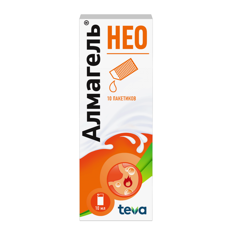 Изображение товара Алмагель Нео суспензия для приема внутрь 10 мл 10 шт