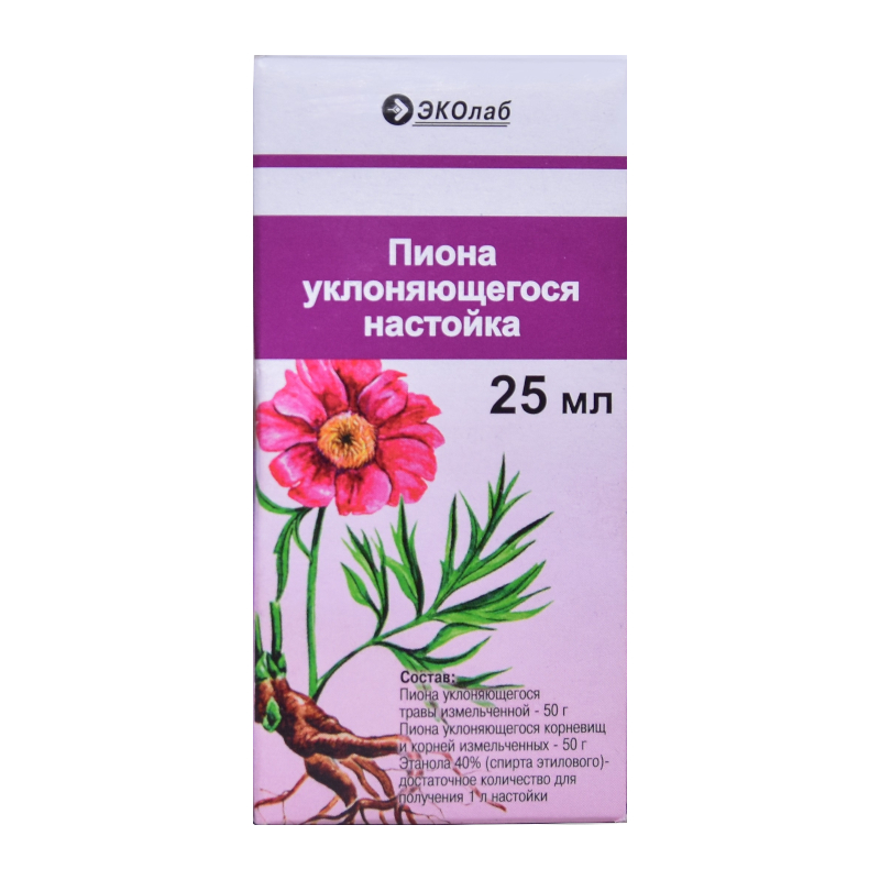 Пиона Уклоняющегося Настойка Фл.25 Мл 1 Шт Купить В Красноярске В.