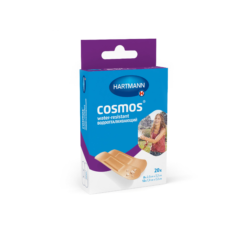 Изображение товара Влагостойкий гипоаллергенный пластырь Cosmos Water-Resistant 20 шт набор