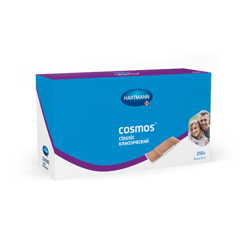 Изображение товара Cosmos Strips Пластырь текстильный 6 см х 2 см 50 шт
