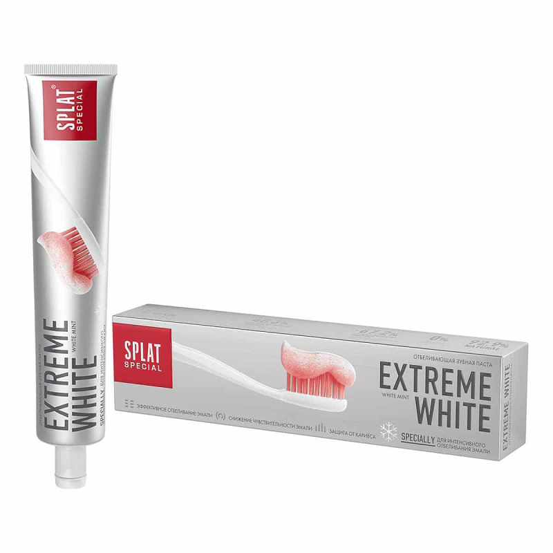 

Зубная паста СПЛАТ Extreme white 75 мл./Экстра отбеливание