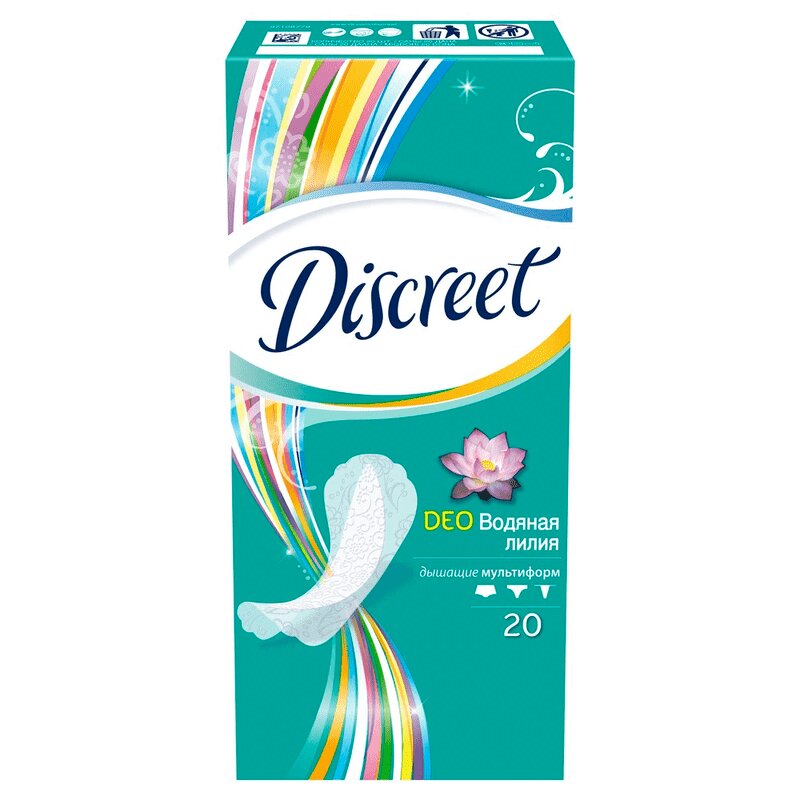 

Discreet Deo Multiform Прокладки ежедневные 20 шт Водная Лилия