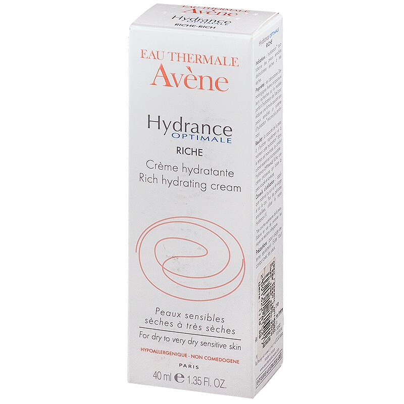 Avene Hydrance Optimale Rich Крем увлажняющий для сухой кожи 40 мл мыловаров сухой кофейный скраб апельсин и корица 200