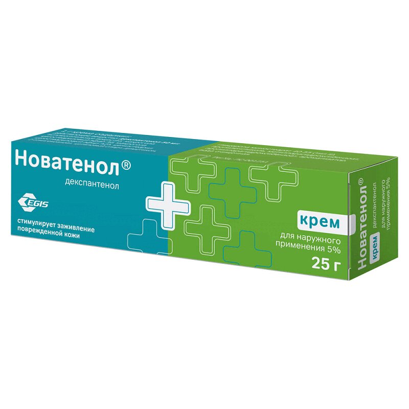 

Новатенол 5% крем для наружного применения 25 г