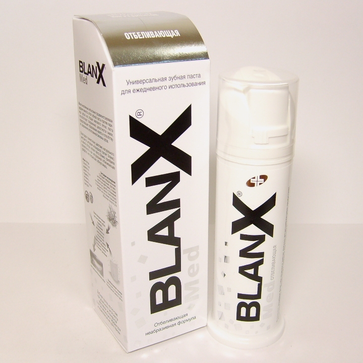 Blanx Мед Зубная паста Отбеливающая 75 мл зубная паста white glo отбеливающая свежее дыхание 80
