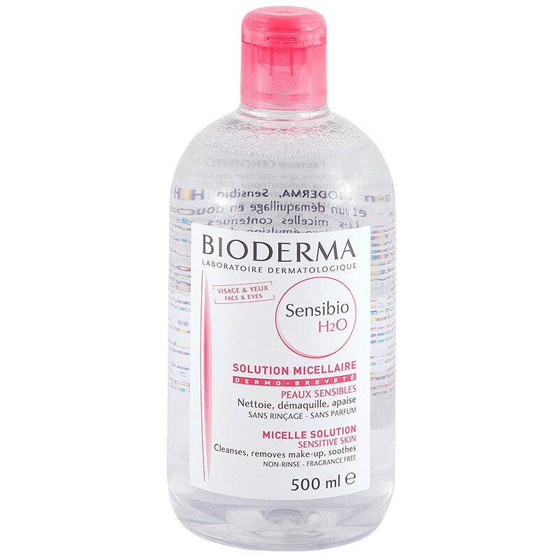 Bioderma Сенсибио Н2О вода мицеллярная 500 мл la roche posay ultra reactive мицеллярная вода для гиперчувствительной кожи склонной к покраснениям 400 мл