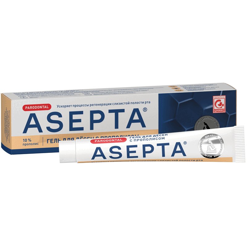 

Asepta гель для десен с прополисом 10 г