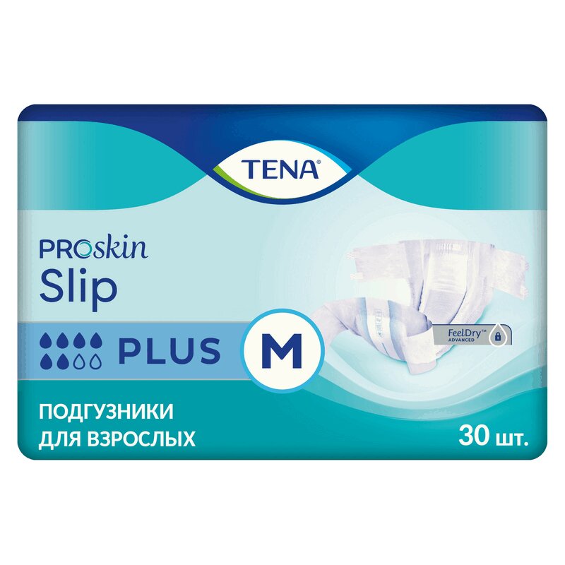 

Тена Слип Плюс Подгузники для взрослых р-р M 30 шт
