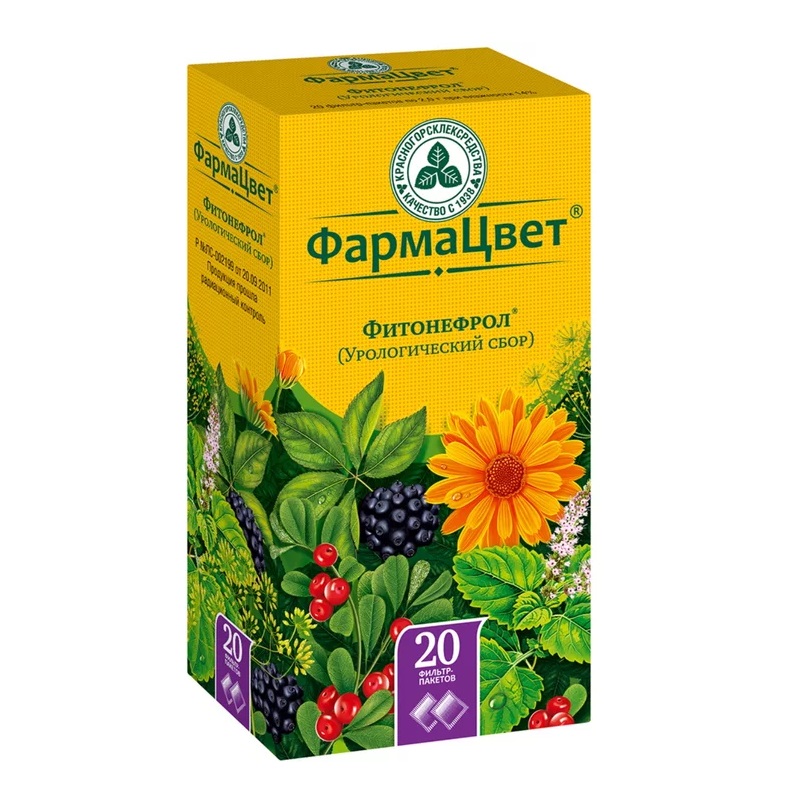 

Фитонефрол Урологический сбор фильтр-пакеты 2 г 20 шт