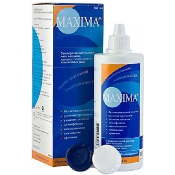 Изображение товара Раствор для контактных линз Maxima 360 мл универсальный уход