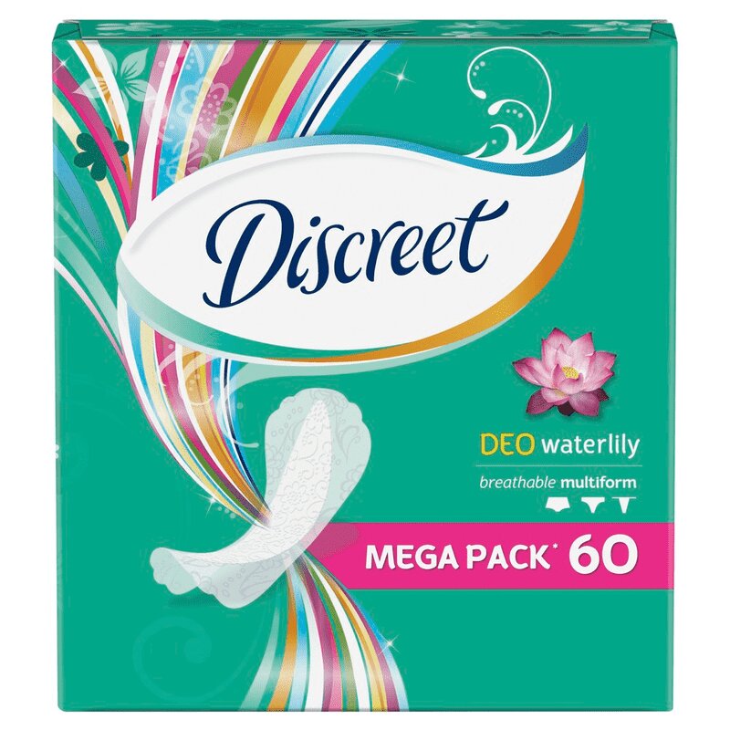 

Discreet Deo Multiform Прокладки ежедневные 60 шт Водная Лилия