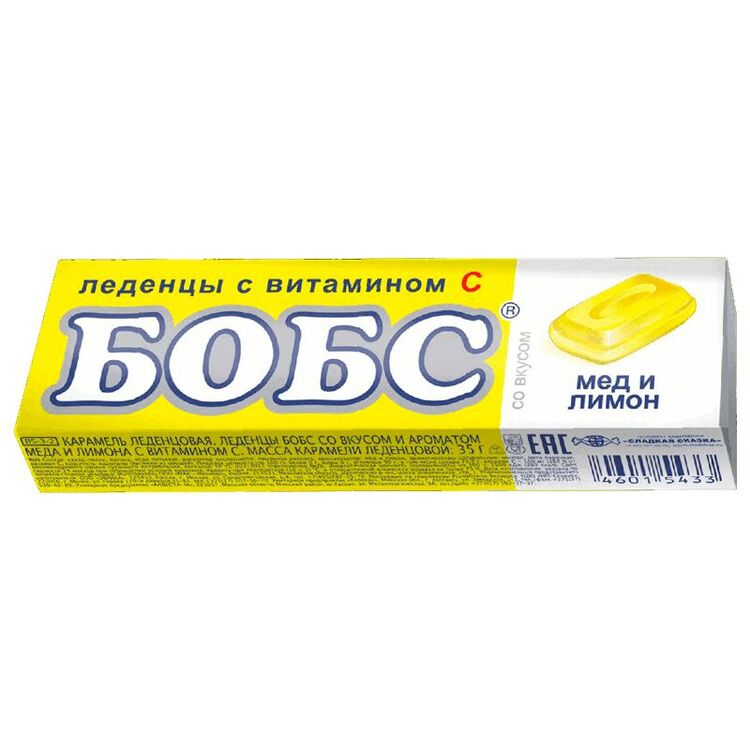 

Бобс леденцы мед-лимон 35 г