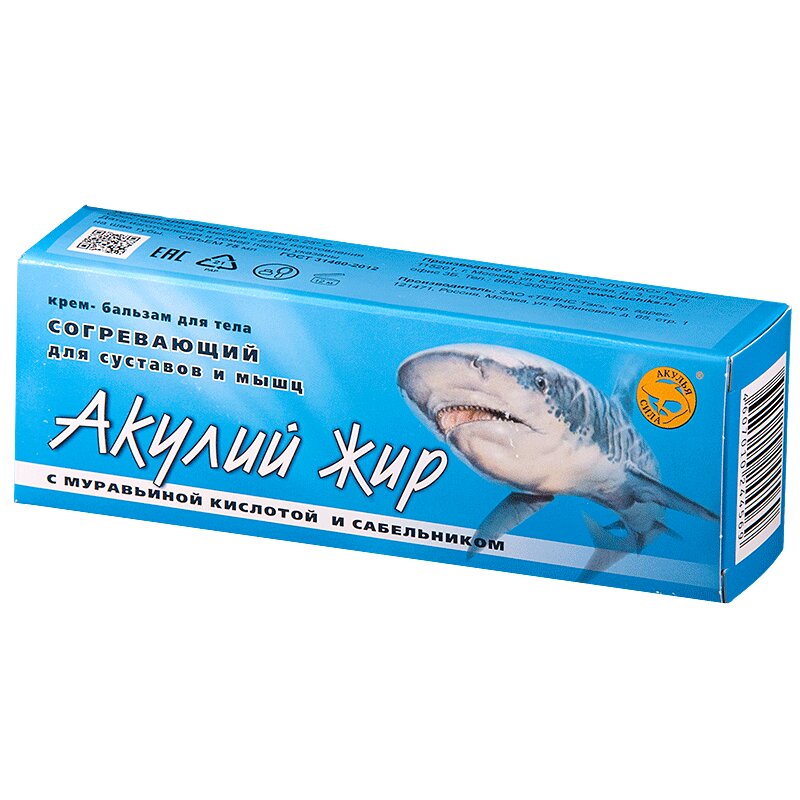 

Крем-бальзам Акулий жир с муравьиной кислотой и сабельником 75 мл