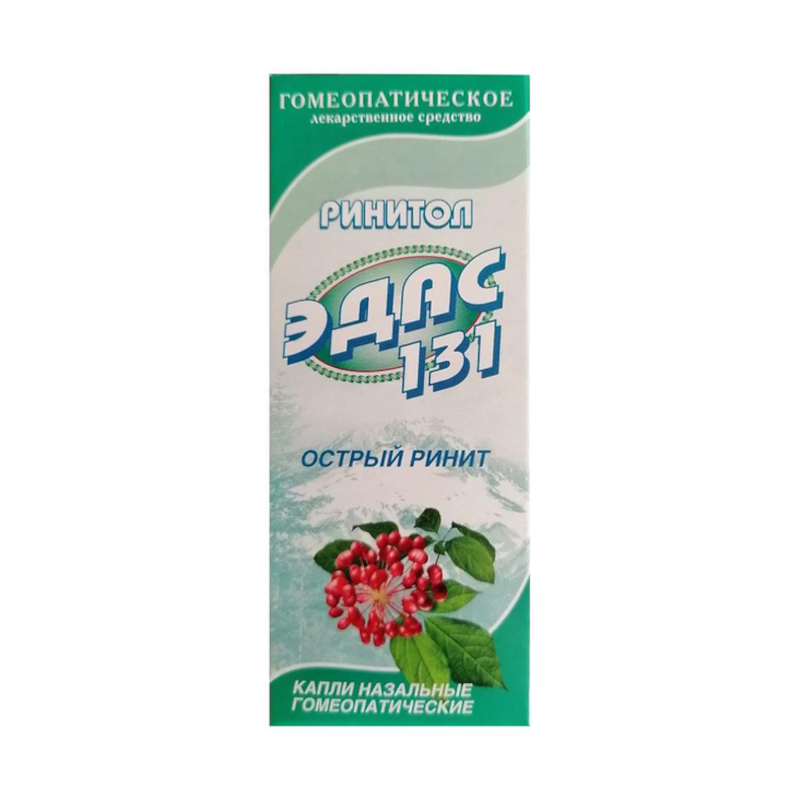 Эдас-131 капли назальные 15 мл 1 шт пумпан капли гомеопат 50мл