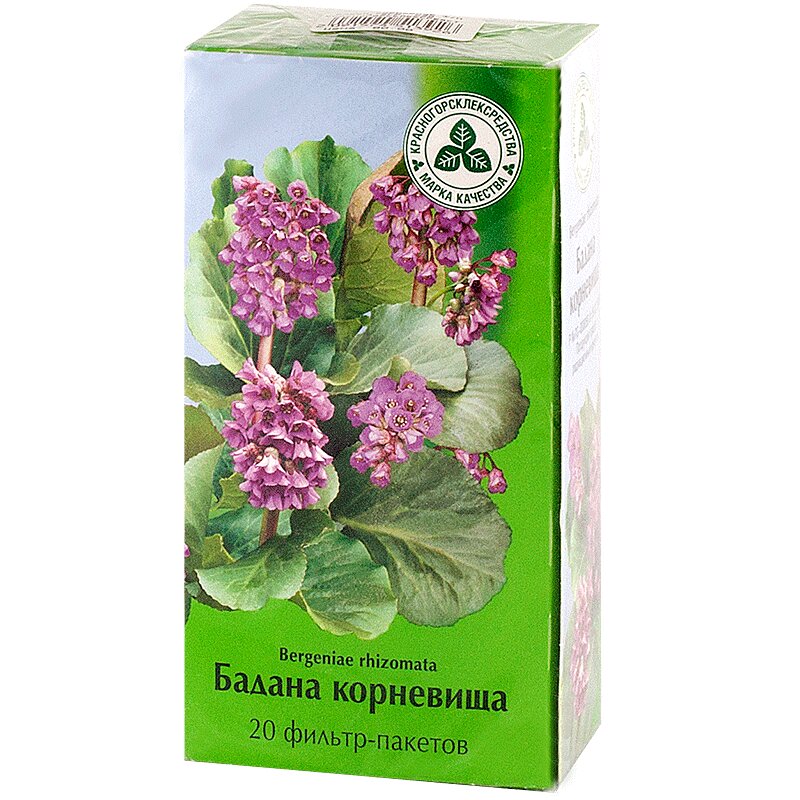 Изображение товара Бадана корневища фильтр-пакеты 1,5 г 20 шт натуральное средство