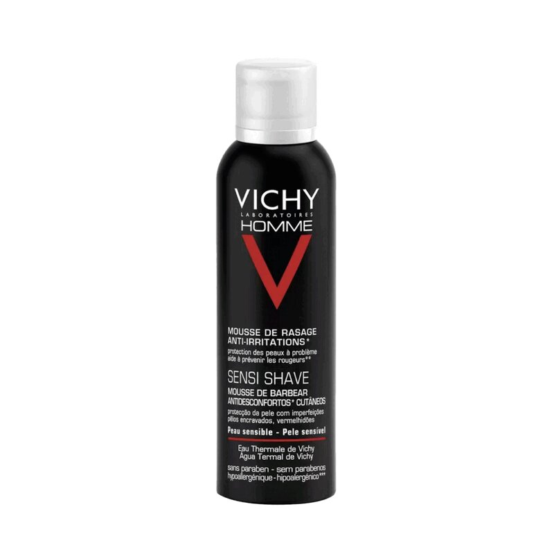 Vichy Ом Пена для бритья против раздражения кожи 200 мл скребок для кожи педикюрный dewal beauty