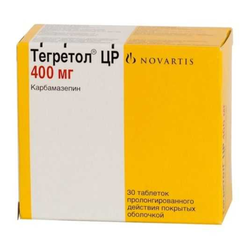 Изображение товара Тегретол ЦР 400 мг таблетки с пролонгированным высвобождением 30 шт