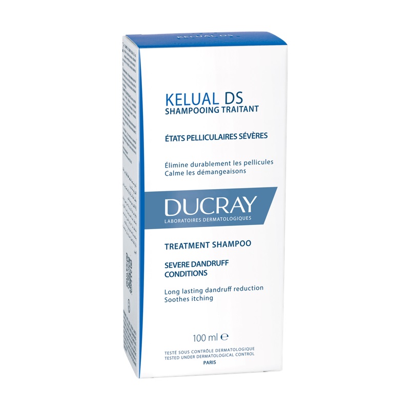 Ducray Келюаль ДС Шампунь для лечения тяжелых форм перхоти 100 мл. ducray шампунь для лечения тяжелых форм перхоти келюаль ds 100 мл