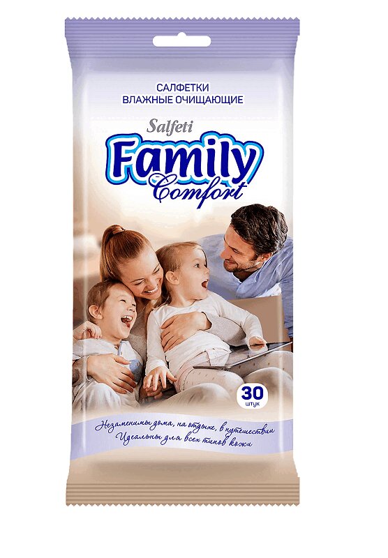 Салфети Фэмили салфетки влажные очищающие 30 шт loren cosmetic влажные салфетки для интимной гигиены intimal hygiene comfort