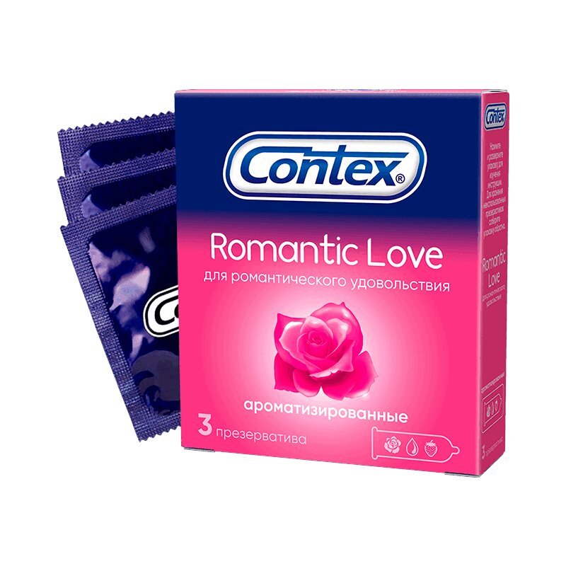 Contex Романтик Презервативы ароматизированные 3 шт contex классик презервативы 3 шт
