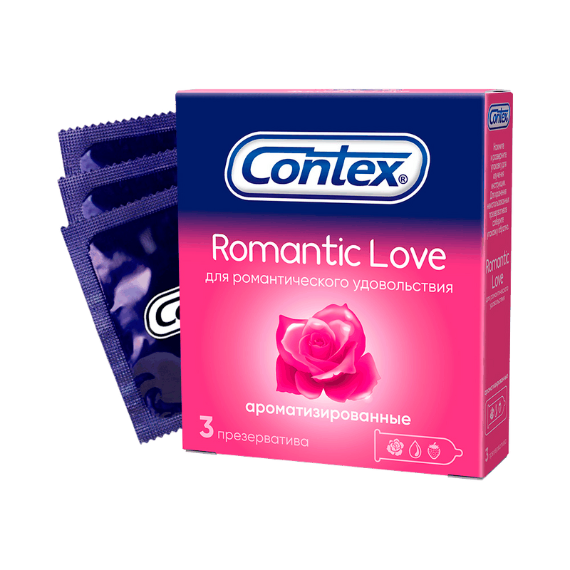 Изображение товара Contex Romantic Love Презервативы ароматизированные 3 шт