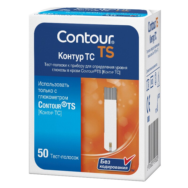 

Contour TS Контур ТС Тест-полоски для глюкометра 50 шт