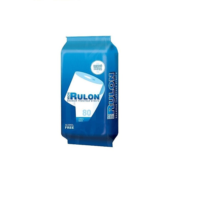 

Бумага туалетная Влажная "Mon Rulon" 80 шт