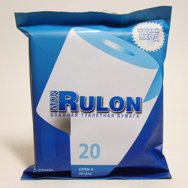 Изображение товара Бумага туалетная Влажная "Mon Rulon" 20 шт