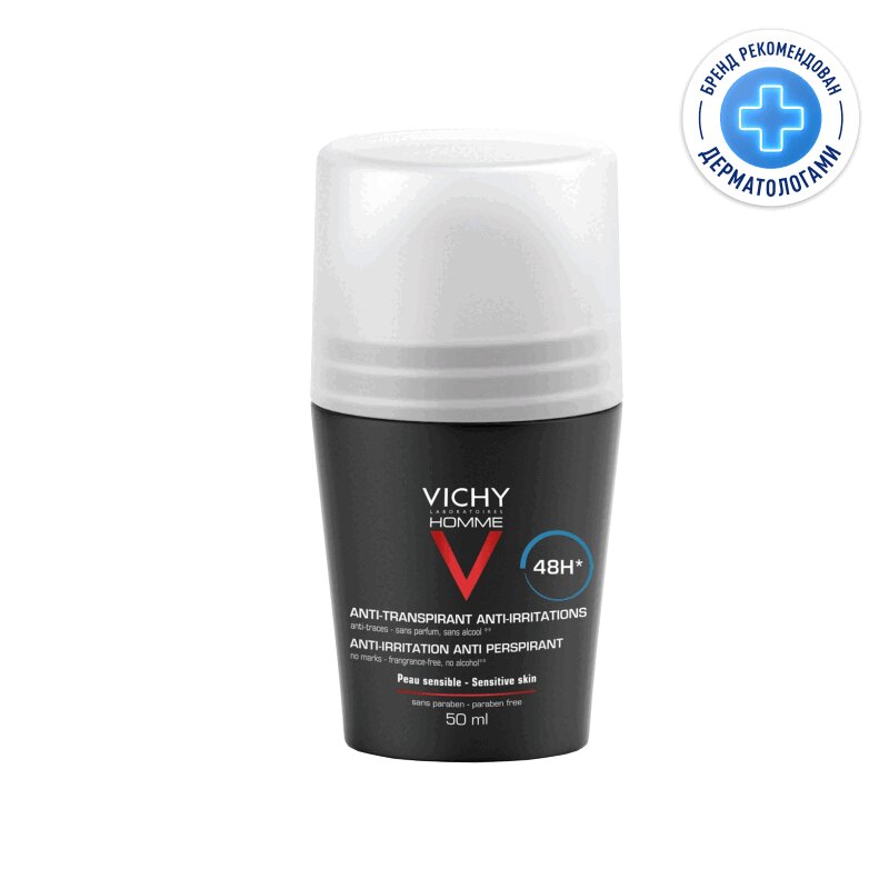 Изображение товара Vichy Homme Дезодорант-антиперспирант для чувствительной кожи 50 мл