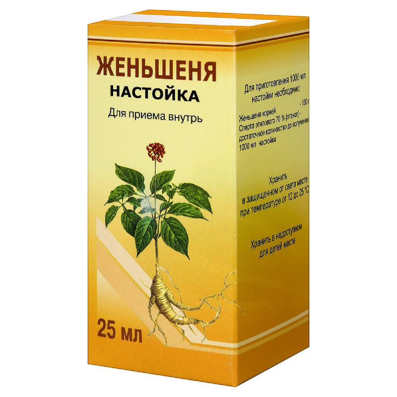 Изображение товара Женьшеня настойка 25 мл