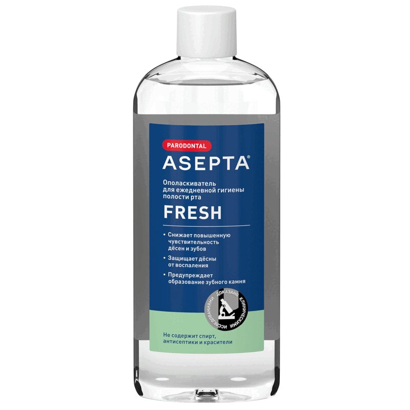 

Asepta Fresh Ополаскиватель для полости рта от чувствительночти зубов 250 мл