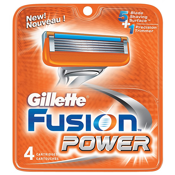 Gillette Фьюжн Пауэр Кассета для бритвенного станка 4 шт сменные кассеты gillette mach3 turbo 8 шт