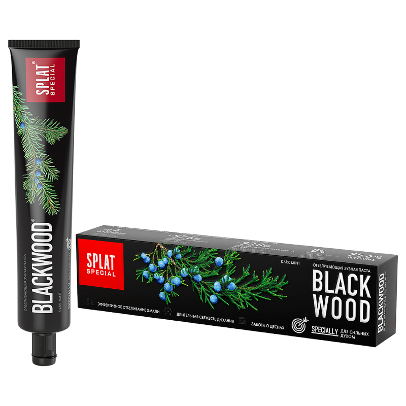 

Splat Special Blackwood Зубная паста без фтора с древесным углем 75 мл
