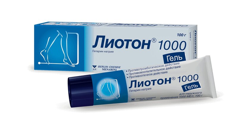 

Лиотон 1000 МЕ/г гель для наружного применения 100 г