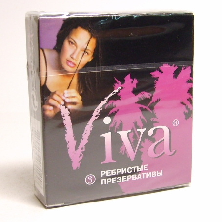 Изображение товара Презерватив Viva ребристые 3 шт для защиты и удовольствия