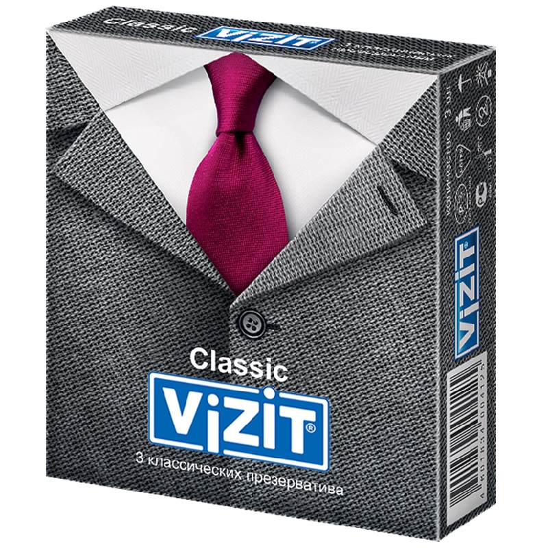 Изображение товара Vizit Classic Презервативы классические 3 шт