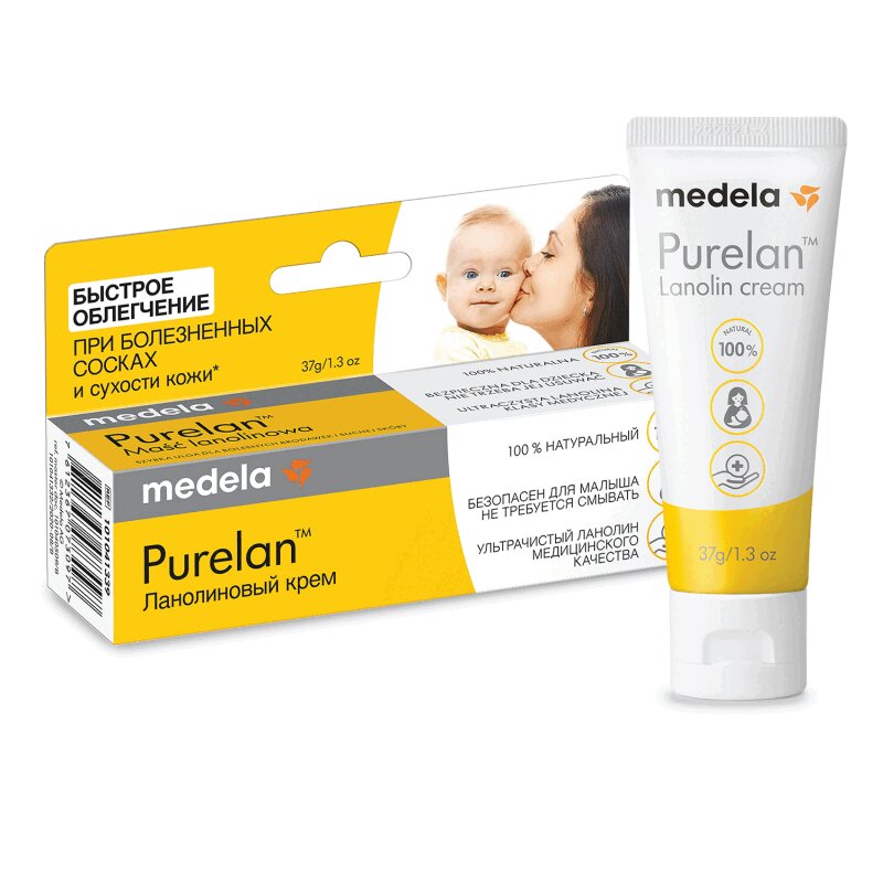 Изображение товара Крем ланолиновый Medela Purelan для сосков 37 г