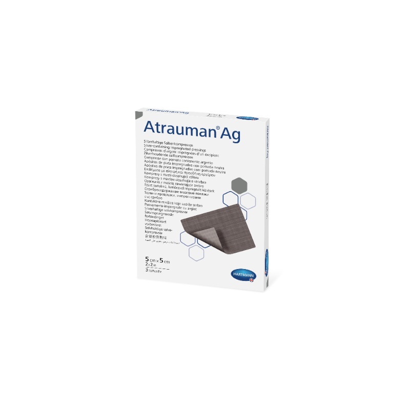 Изображение товара Мазевая повязка с серебром Atrauman Ag 5x5 см, 3 шт