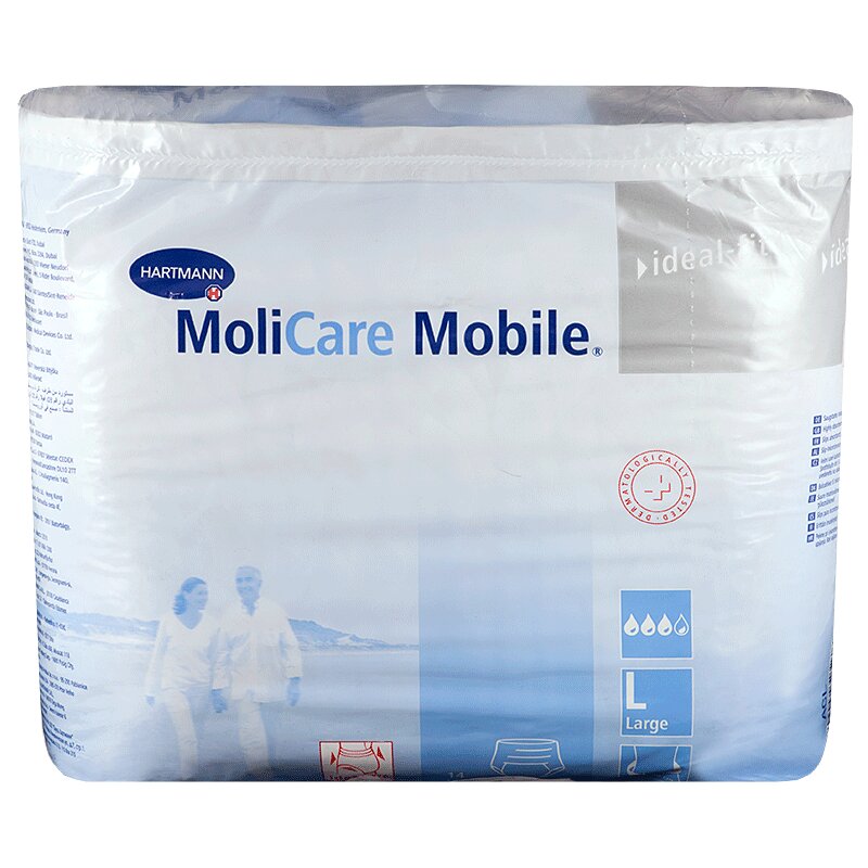 

Трусы Molicare Мобил Разм. L (100-150см) впитыв. 1713мл. 14шт. уп. №1