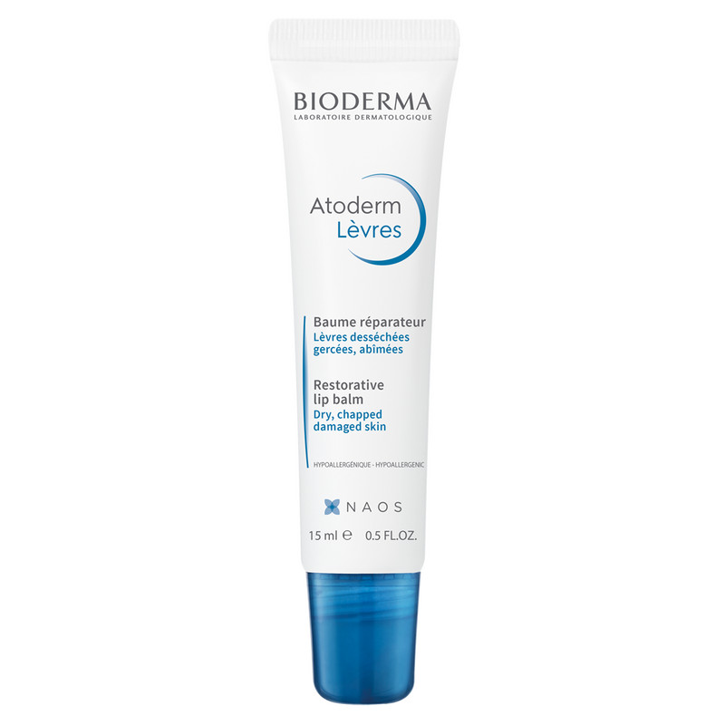 Изображение товара Питательный бальзам для губ Bioderma Atoderm 15 мл — защита и увлажнение