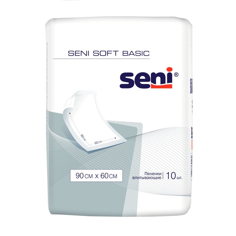 Seni Софт Базис Пеленки 60*90 см 10 шт seni soft пеленки гигиенические 60x60 cм 30 шт