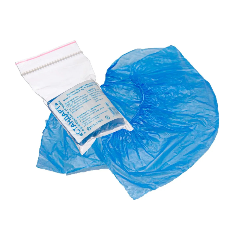 Изображение товара Бахилы Стандарт полиэтиленовые одноразовые 2 шт/1 пара