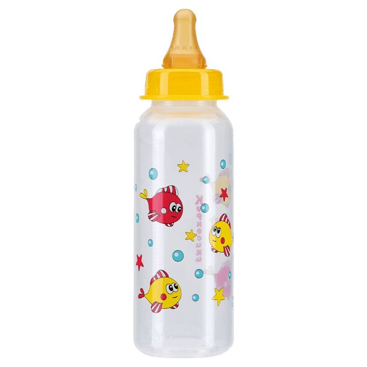 Курносики Бутылочка с латексной соской 250 мл. lubby бутылочка для кормления с соской молочной широким горлом с рождения