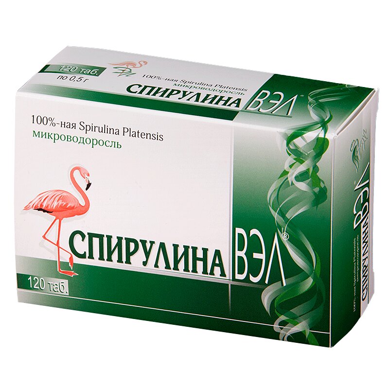 Изображение товара Спирулина ВЭЛ таблетки 120 шт