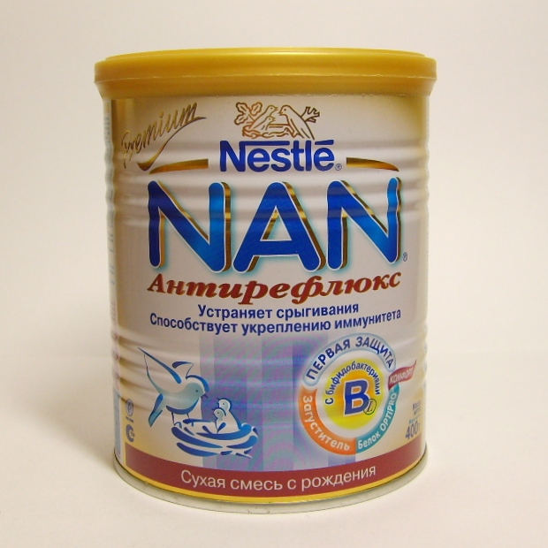 

Детское питание Nan Антирефлюкс сухая смесь с рождения 400 г