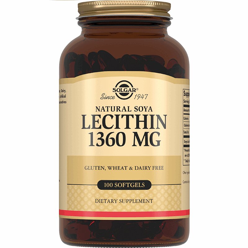 Solgar Лецитин натуральный соевый капсулы 100 шт лецитин наш пор 120г