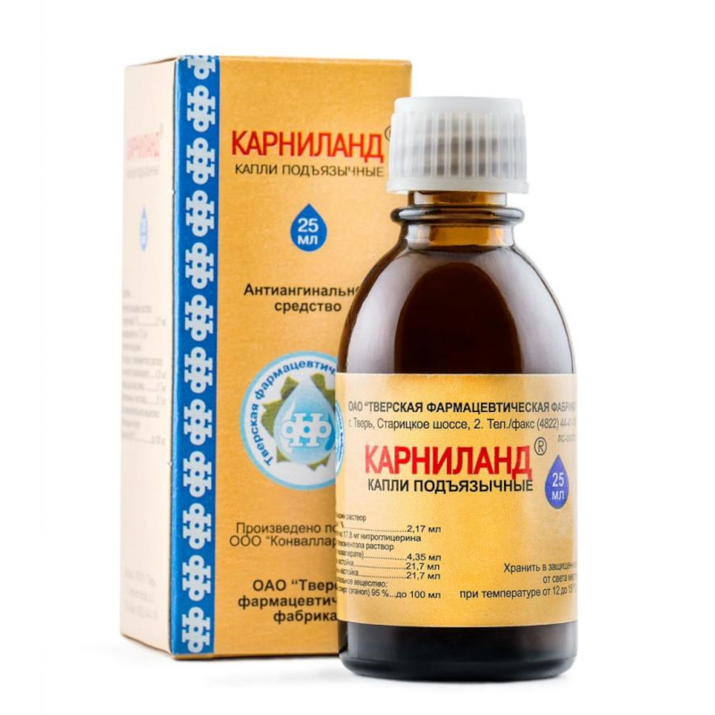 

Карниланд капли подъязычные 25 мл