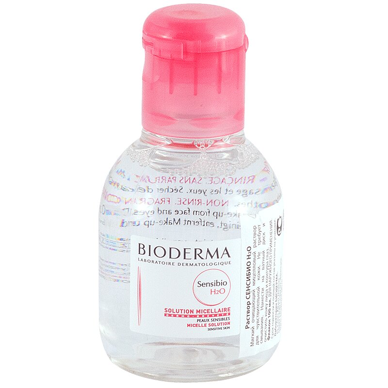 Bioderma Сенсибио Н2О вода мицеллярная очищающая фл.100 мл очищающая мицеллярная вода для жирной и комбинированной кожи