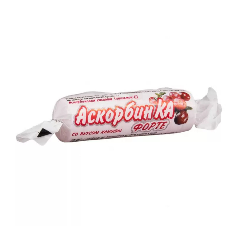 

Аскорбин Ка Форте таблетки жевательные Клюква 10 шт