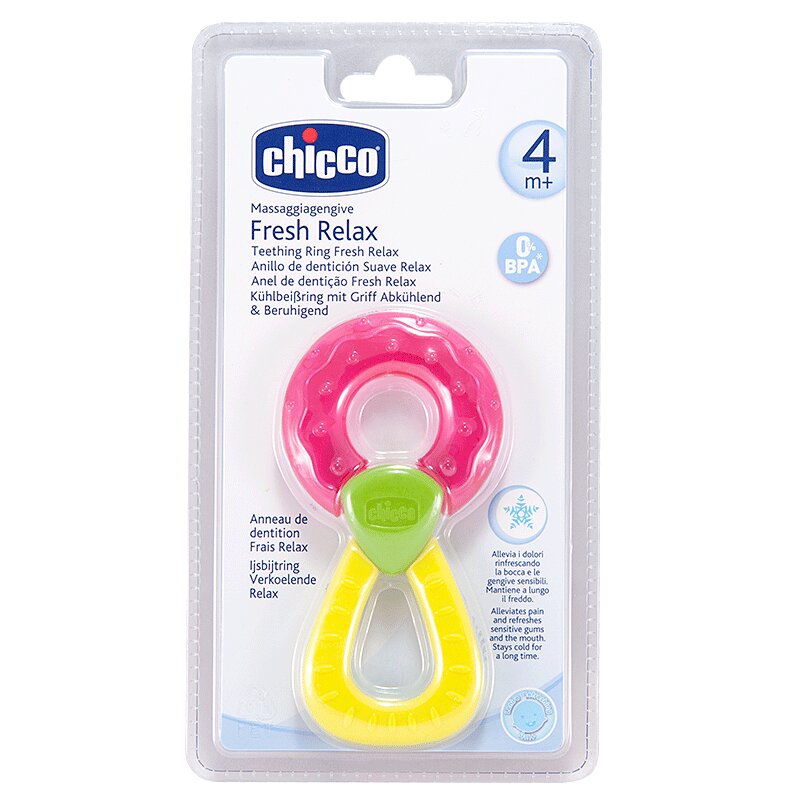 

Chicco Прорезыватель с ручкой охлаждающий 4+